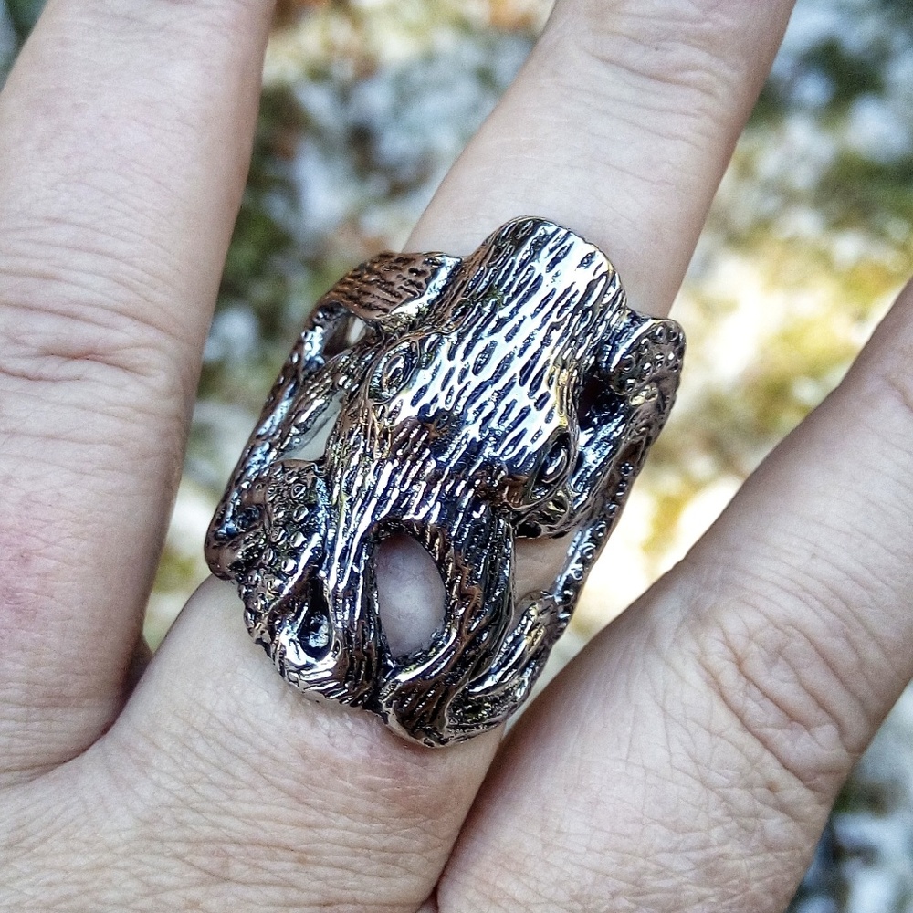 Stainless Steel Octopus Ring - Picture 2 of 3